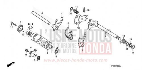 GEARSHIFT DRUM CRF230F9 de 2009